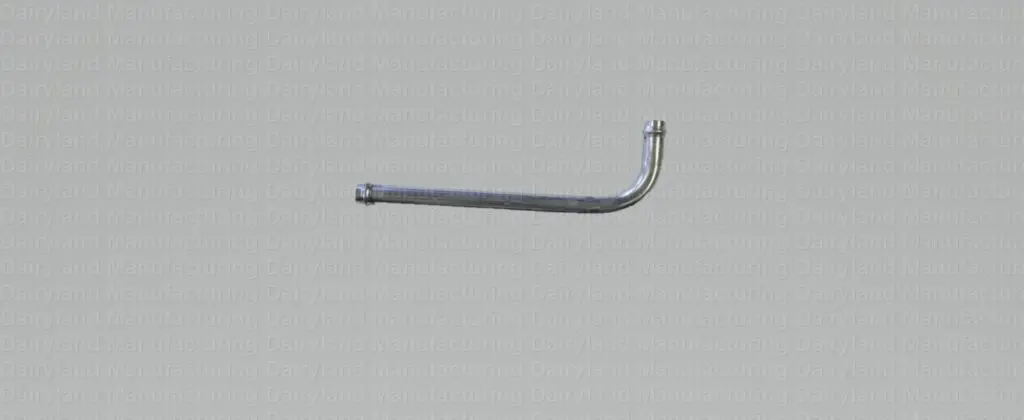 An image of a metal hook on a gray background.