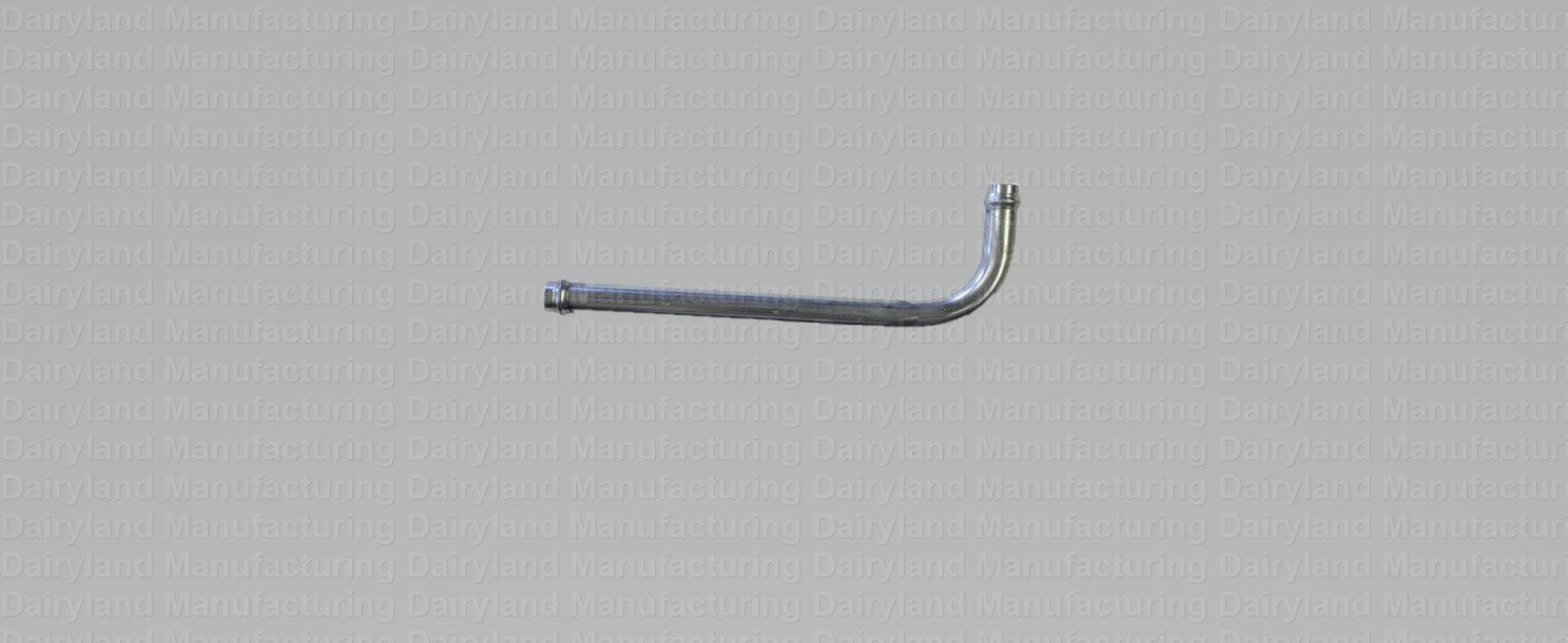 An image of a metal hook on a gray background.