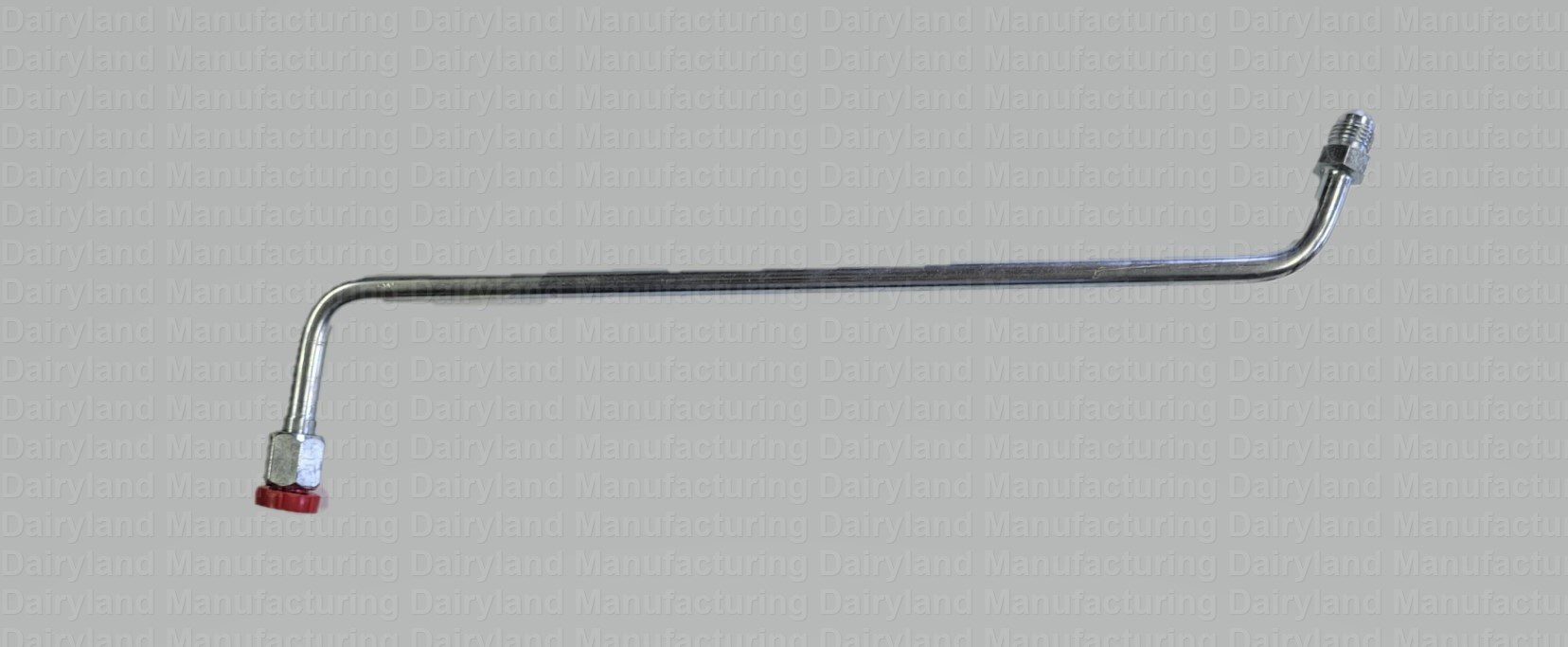 A metal rod with a red handle on it, used in the Power Steering Pressure Line Lower Section.